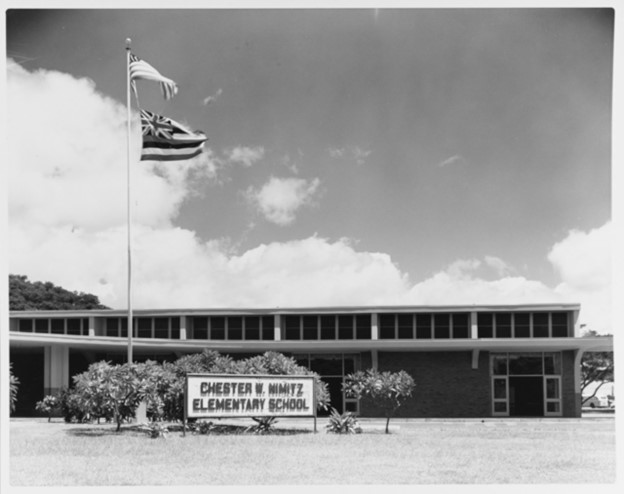 exterior photo of Chester Nimitz Elementary School